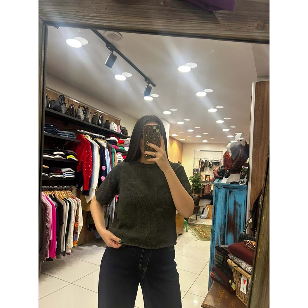 Kısa Kol Pamuklu Triko