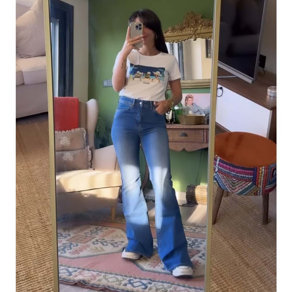 İspanyol Jean Pantolon