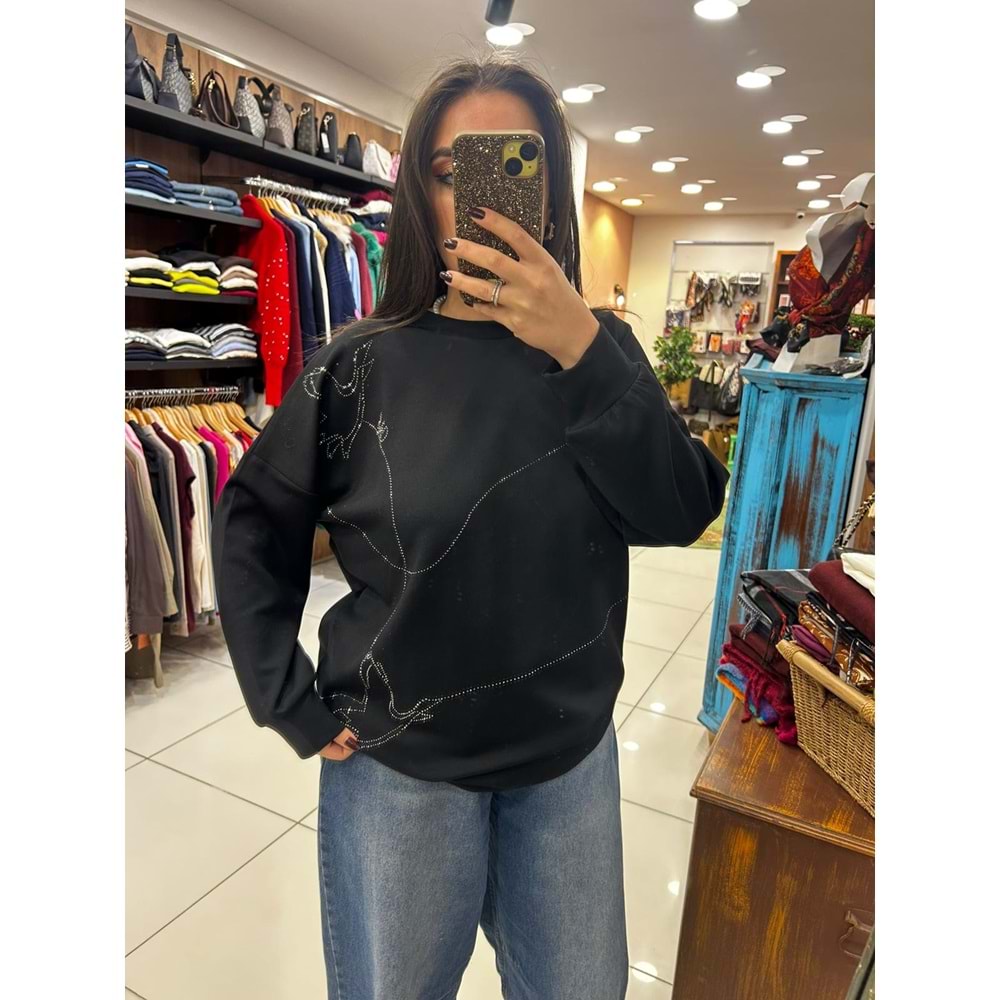 Uzun Kol Zincir İşleme Sweat