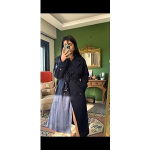 Uzun Pamuklu Trençkot