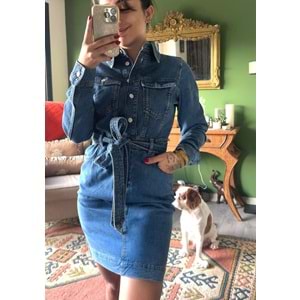 Jean Elbise Uzun Kol