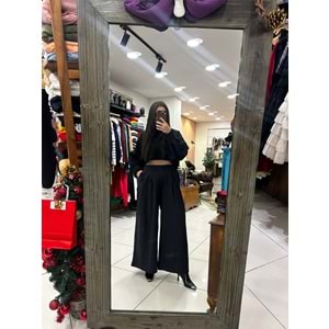 Geniş Paça Önden Pileli Pantolon