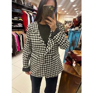 Pitikareli Kısa Kaşe Ceket