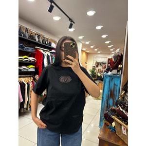 Bisiklet Yaka Önü İşli Tşhirt