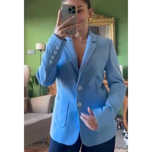 Mavi Blazer Ceket