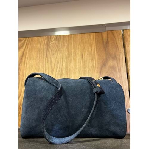 Süet Silindir Çanta