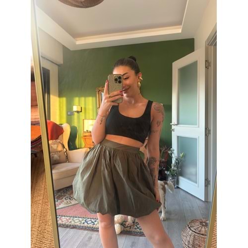 Balon Beli Lastikli Etek