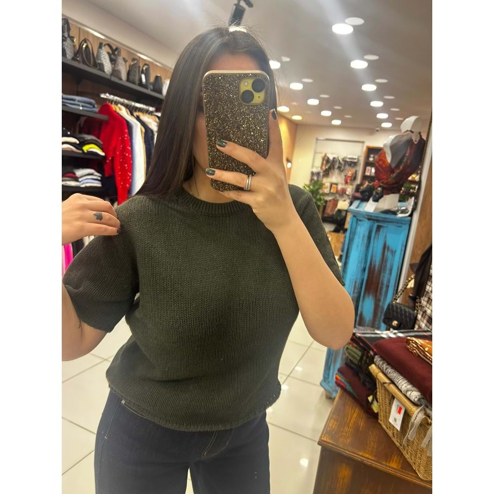 Kısa Kol Pamuklu Triko