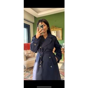 Uzun Pamuklu Trençkot