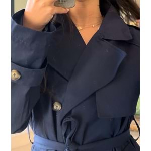 Uzun Pamuklu Trençkot