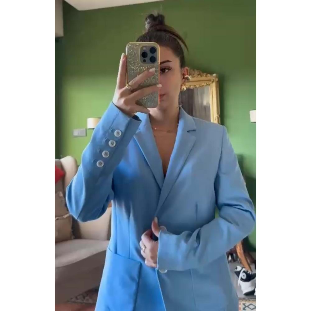 Mavi Blazer Ceket