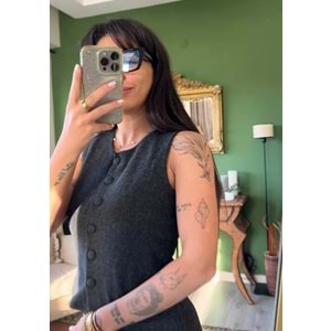 Füme Yelekli Takım