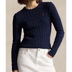 Bisiklet Yaka Saç örgü Kazak