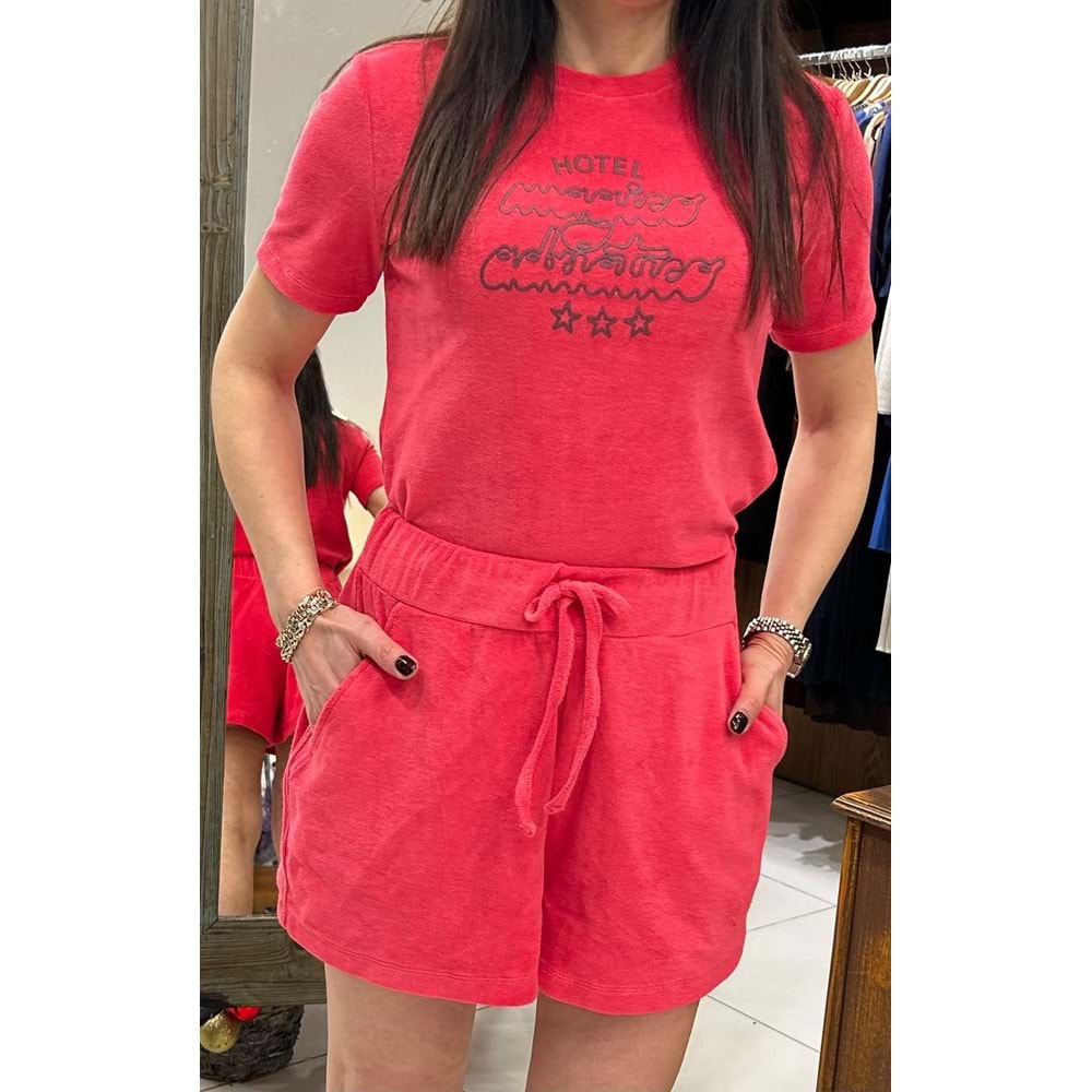 Havlu Kısa Kollu Şort Takım