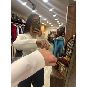 Pamuklu Tek Düğme Ceket