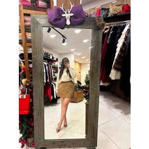 Süet Kısa Mini Etek